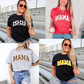 SPORT MAMA TEE (LEAVE SHIRT COLOR IN NOTES)