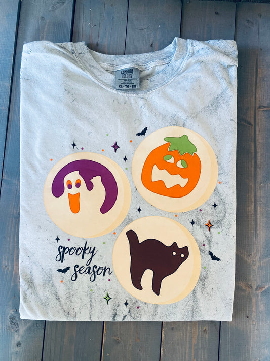 Halloween cookies on comfort color