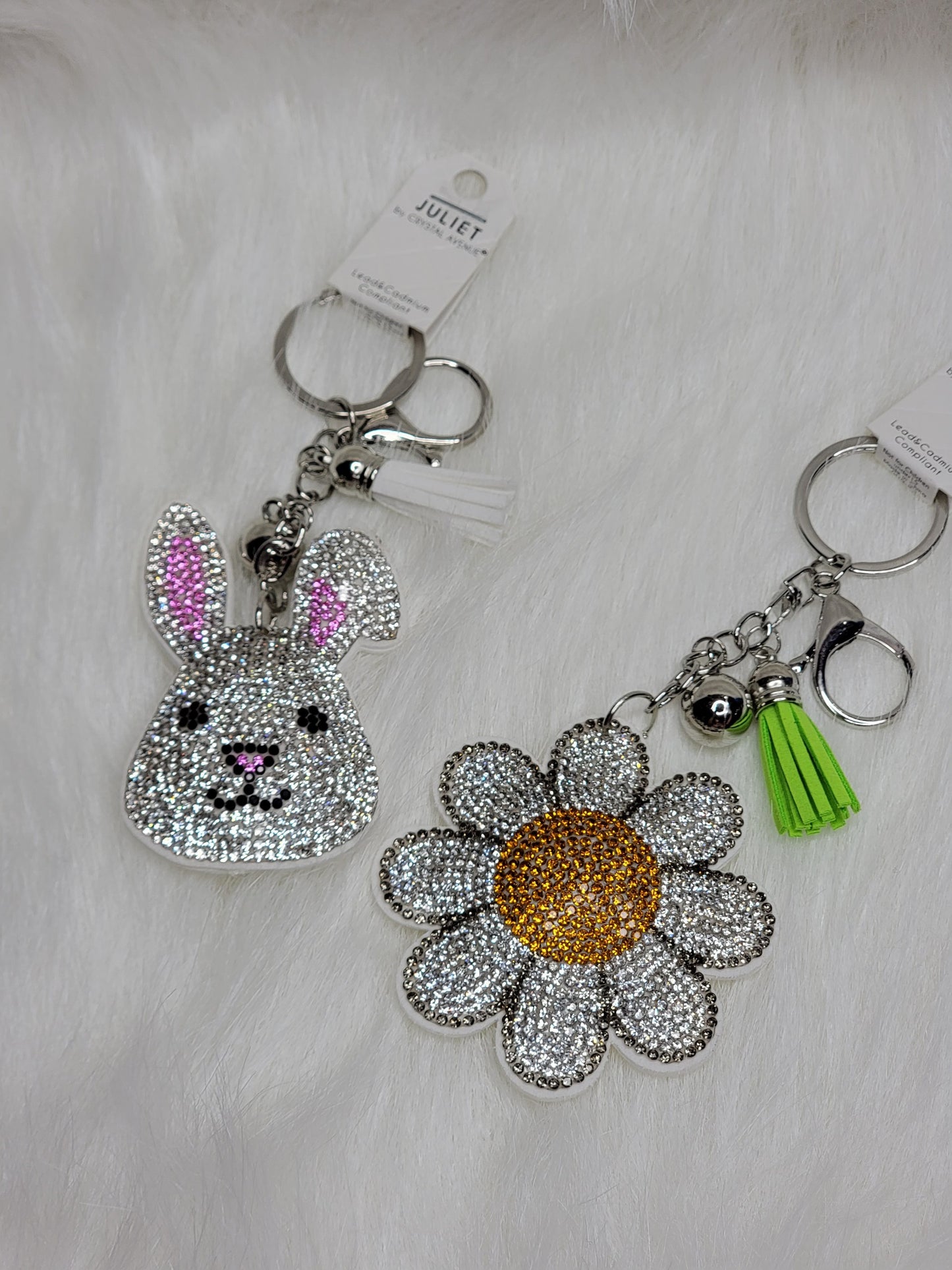 Bling spring keychain