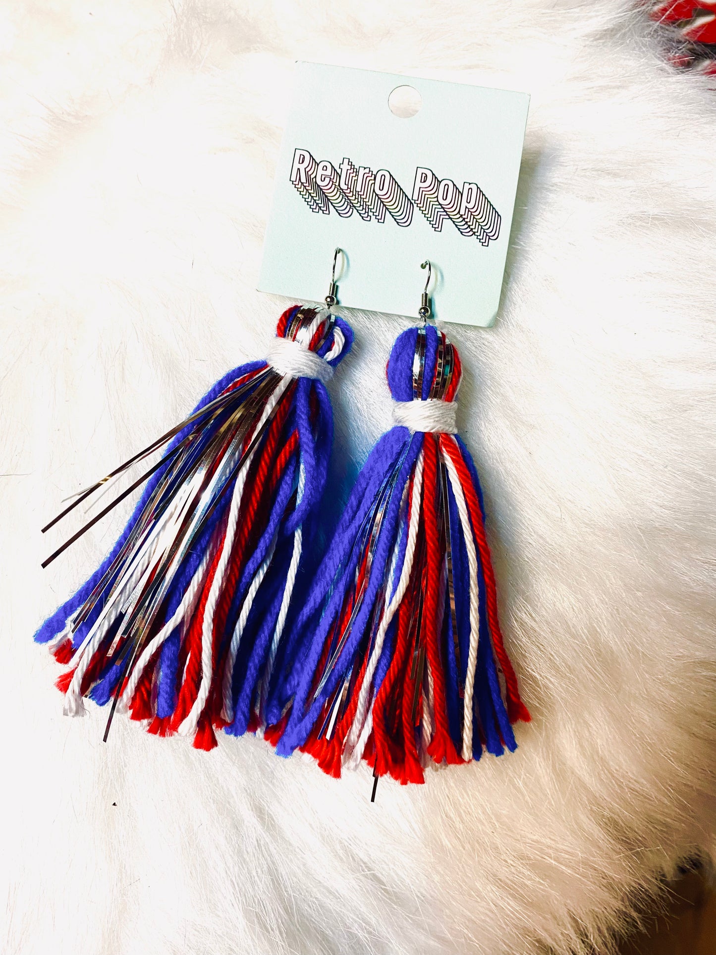 Tassel earrings by retro pop