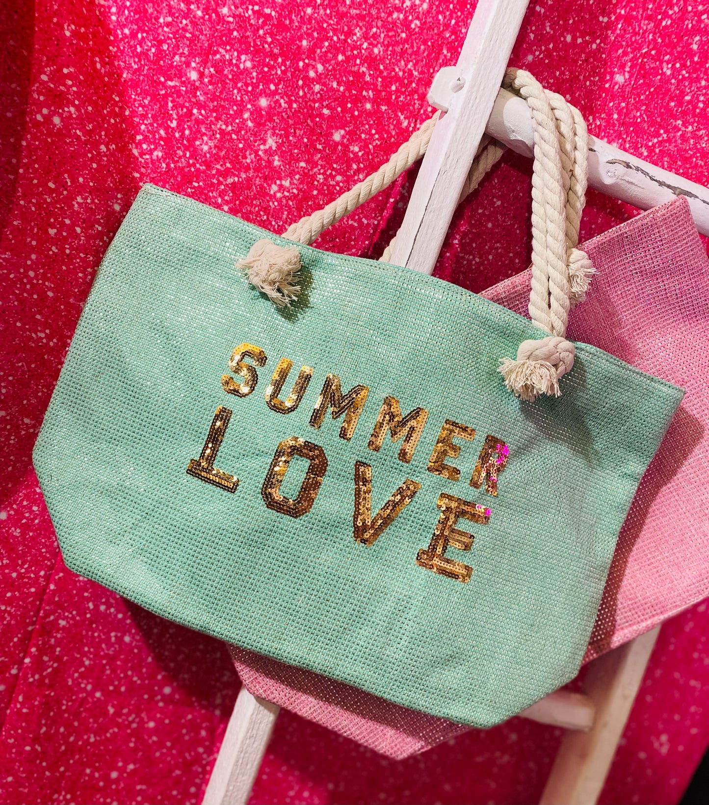 SUMMER LOVE CANVAS TOTE