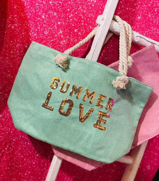 SUMMER LOVE CANVAS TOTE