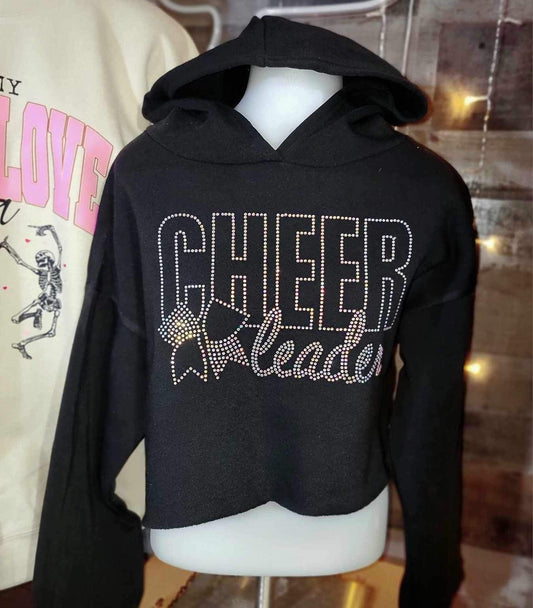 Cheer rhinestone hoodie