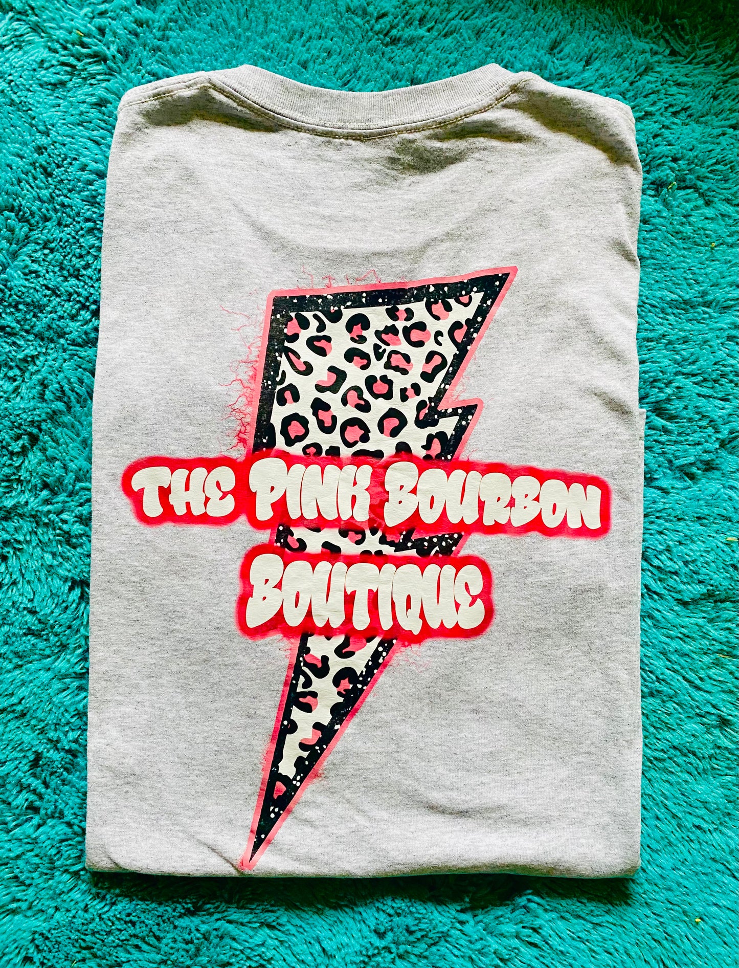 The pink bourbon bolt tee