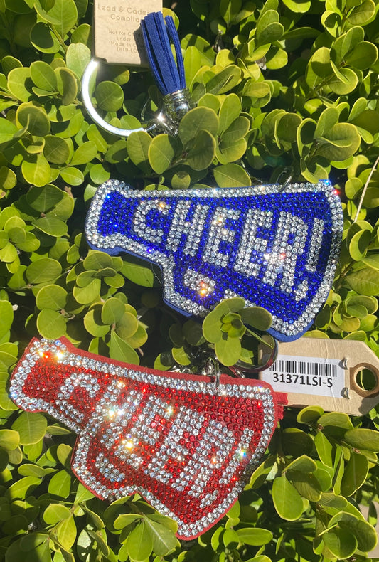 CHEER MEGAPHONE KEYCHAINS